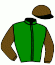 casaque portée par Valle Skar Mlle F. jockey du cheval de course BISCOTTINO (FR), information pmu ZETURF
