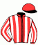 casaque portée par Mendizabal I. jockey du cheval de course MISTER JINGLE (FR), information pmu ZETURF
