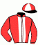 casaque portée par Crastus A. jockey du cheval de course KEN BESEDER (FR), information pmu ZETURF