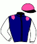 casaque portée par Velon Mlle M. jockey du cheval de course ALEGIA (FR), information pmu ZETURF