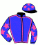 casaque portée par Demuro C. jockey du cheval de course LA MATHILDE, information pmu ZETURF