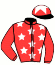 casaque portée par Millet G. jockey du cheval de course DIANA, information pmu ZETURF