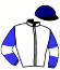 casaque portée par Eyquem Jb. jockey du cheval de course KAHUNA, information pmu ZETURF
