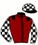 casaque portée par Planque S. jockey du cheval de course HADEWIN, information pmu ZETURF
