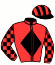 casaque portée par Ruis S. jockey du cheval de course LA VENELLOISE, information pmu ZETURF