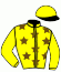 casaque portée par Crastus A. jockey du cheval de course BEIJINHO, information pmu ZETURF