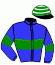 casaque portée par Issautier T. jockey du cheval de course ISADORA BUROISE, information pmu ZETURF