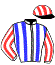 casaque portée par Lefevre N. G. jockey du cheval de course INES TURGOT, information pmu ZETURF