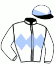 casaque portée par Banz Mlle C. jockey du cheval de course DECBOU, information pmu ZETURF