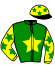 casaque portée par Cingland S. jockey du cheval de course JOJO DE BOURGOGNE, information pmu ZETURF