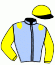 casaque portée par Cormy Martin jockey du cheval de course FUNCHAL JELOCA, information pmu ZETURF