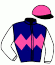 casaque portée par Seguy V. jockey du cheval de course BIJJLEE, information pmu ZETURF casaque portée par Seguy V. jockey du cheval de course BIJJLEE, information pmu ZETURF