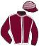 casaque portée par Germain Mlle M. jockey du cheval de course GRIEGOS, information pmu ZETURF