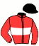 casaque portée par Mourice R. jockey du cheval de course KENZO DE KERUZOC, information pmu ZETURF
