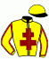 casaque portée par Valle Skar Mlle F. jockey du cheval de course RAJMAMAILLE, information pmu ZETURF casaque portée par Valle Skar Mlle F. jockey du cheval de course RAJMAMAILLE, information pmu ZETURF