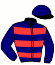 casaque portée par Ouvrie F. jockey du cheval de course IDEAL DE FOURCADE (FR), information pmu ZETURF