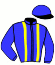 casaque portée par Brotelande J. B. jockey du cheval de course GAG JULRY, information pmu ZETURF