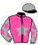casaque portée par Nivard F. jockey du cheval de course JOULIA DU CHENE, information pmu ZETURF