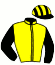 casaque portée par Audran J. Ch. jockey du cheval de course KENAVO HERBLINAIE, information pmu ZETURF