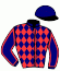 casaque portée par Thomain D. jockey du cheval de course KIR DU BOULAY, information pmu ZETURF