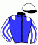 casaque portée par Maignan M. jockey du cheval de course ILLICO DE VAU, information pmu ZETURF