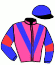 casaque portée par Fouchet A. jockey du cheval de course EREB DE LA BRUNIE (FR), information pmu ZETURF