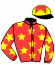 casaque portée par Smit W. jockey du cheval de course EAU CLAIRE DE LUNE (FR), information pmu ZETURF