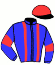 casaque portée par Gutierrez Val A. jockey du cheval de course SYRAH MALPIC (FR), information pmu ZETURF
