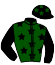 casaque portée par Auge J. jockey du cheval de course IMPEDOR DE BOZOULS (AR), information pmu ZETURF