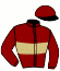 casaque portée par Santiago Mlle D. jockey du cheval de course ILAINE DU CROATE (AR), information pmu ZETURF