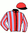casaque portée par Mendizabal I. jockey du cheval de course JOLIENENE (FR), information pmu ZETURF