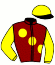 casaque portée par Werle A. jockey du cheval de course SUN GAZING (FR), information pmu ZETURF
