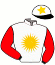 casaque portée par Eyquem Jb. jockey du cheval de course SHAMMAH (IE), information pmu ZETURF