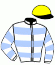 casaque portée par Cadel C. jockey du cheval de course WHITE STAIN (FR), information pmu ZETURF