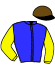 casaque portée par Auge J. jockey du cheval de course WHISPER DE CANDALE (FR), information pmu ZETURF