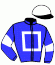 casaque portée par Revolte E. jockey du cheval de course DIX MOIS (FR), information pmu ZETURF