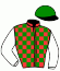 casaque portée par Mendizabal I. jockey du cheval de course CARMEN SANDIEGO, information pmu ZETURF