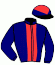 casaque portée par Cabre J. jockey du cheval de course HORTENSE DE GANE, information pmu ZETURF