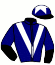 casaque portée par Blot P. jockey du cheval de course CHERNABOG, information pmu ZETURF