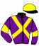 casaque portée par Gutierrez Val A. jockey du cheval de course IDAHO JAMES, information pmu ZETURF