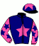 casaque portée par Bureller E. jockey du cheval de course LA FABULEUSE, information pmu ZETURF