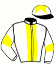 casaque portée par Eon Mlle M. jockey du cheval de course ADHAMIY, information pmu ZETURF casaque portée par Eon Mlle M. jockey du cheval de course ADHAMIY, information pmu ZETURF