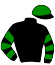 casaque portée par Lebrun J. S. jockey du cheval de course FLEURY BEDE (AQ), information pmu ZETURF
