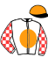 casaque portée par Mandel G. jockey du cheval de course HOULAHOUP CHALUZY (AQ), information pmu ZETURF