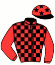 casaque portée par Curtis N. jockey du cheval de course HOLEBOGOSSE (AQ), information pmu ZETURF