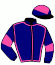 casaque portée par Renard A. jockey du cheval de course ILA DEL SOL, information pmu ZETURF