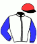 casaque portée par Guelpa J. jockey du cheval de course ILARION LETH, information pmu ZETURF