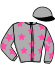 casaque portée par Maillot S. jockey du cheval de course MOMOUR, information pmu ZETURF