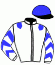 casaque portée par Congiu G. jockey du cheval de course KHANAT DE NEZY, information pmu ZETURF casaque portée par Congiu G. jockey du cheval de course KHANAT DE NEZY, information pmu ZETURF