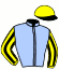 casaque portée par Eon Mlle M. jockey du cheval de course HONKY TONK WOMAN, information pmu ZETURF